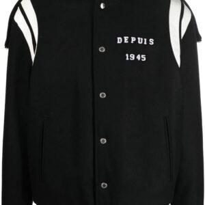 Balmain  hooded wool varsity jacket