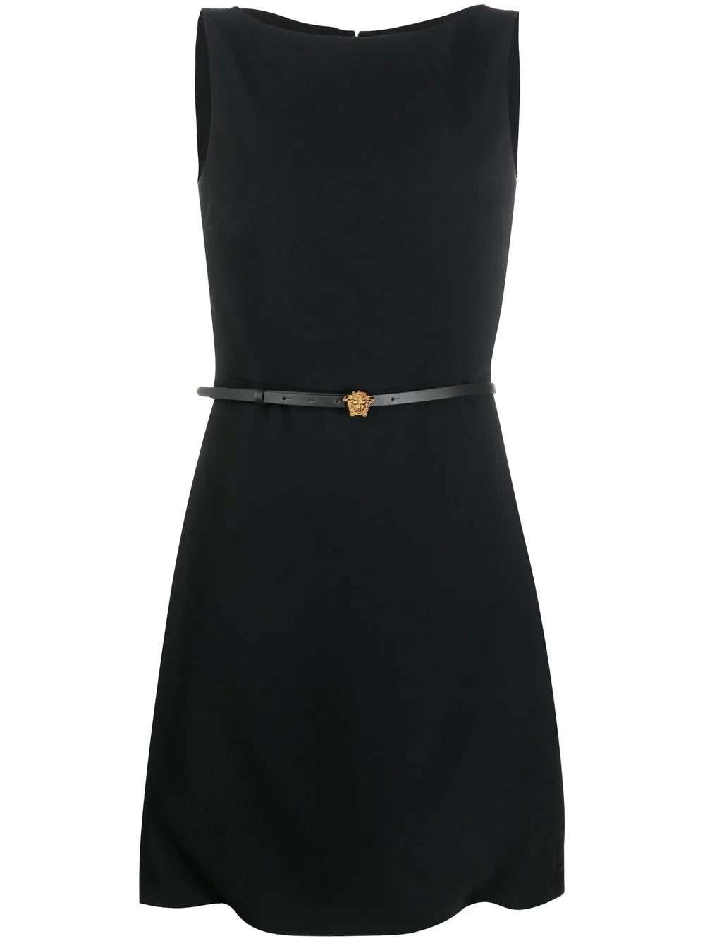 Versace Medusa-belt mini dress