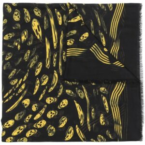 Alexander McQueen skull print modal scarf