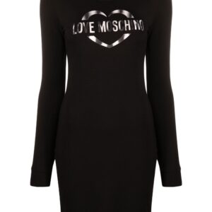 Love Moschino logo-print sweatshirt dress
