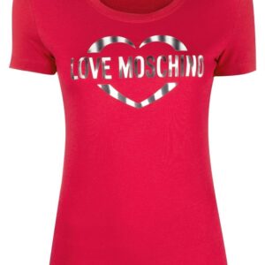 Love Moschino logo-print round-neck T-shirt