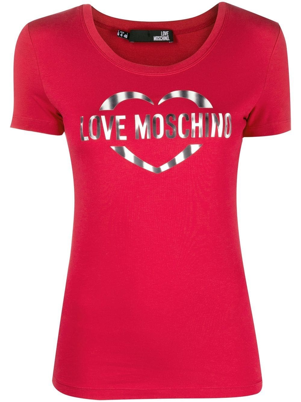 Love Moschino logo-print round-neck T-shirt