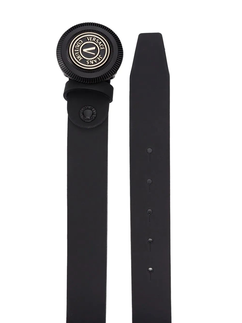 Versace embossed-logo leather belt - Image 2