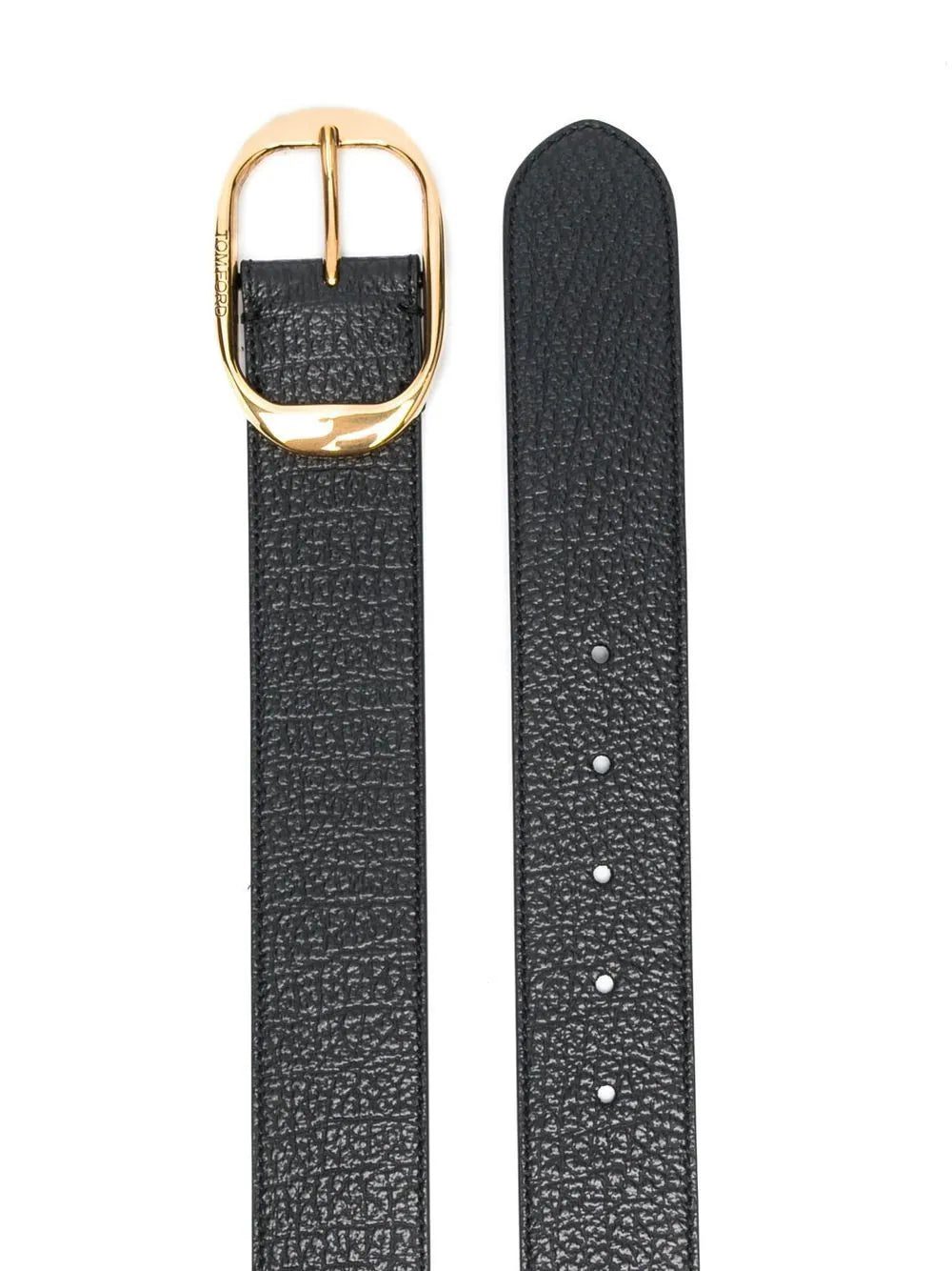 TOM FORD engraved-logo detail belt - Image 2