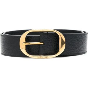TOM FORD engraved-logo detail belt