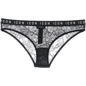 DSQUARED2  lace logo-waist briefs