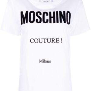 Moschino logo-print organic-cotton T-shirt