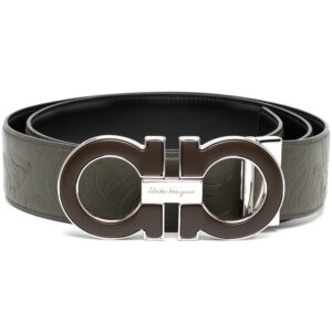 Ferragamo Gancini-buckle leather belt