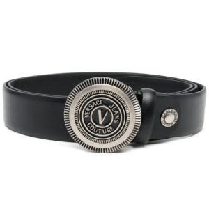 Versace decorative-buckle leather belt