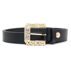 Versace decorative-buckle leather belt