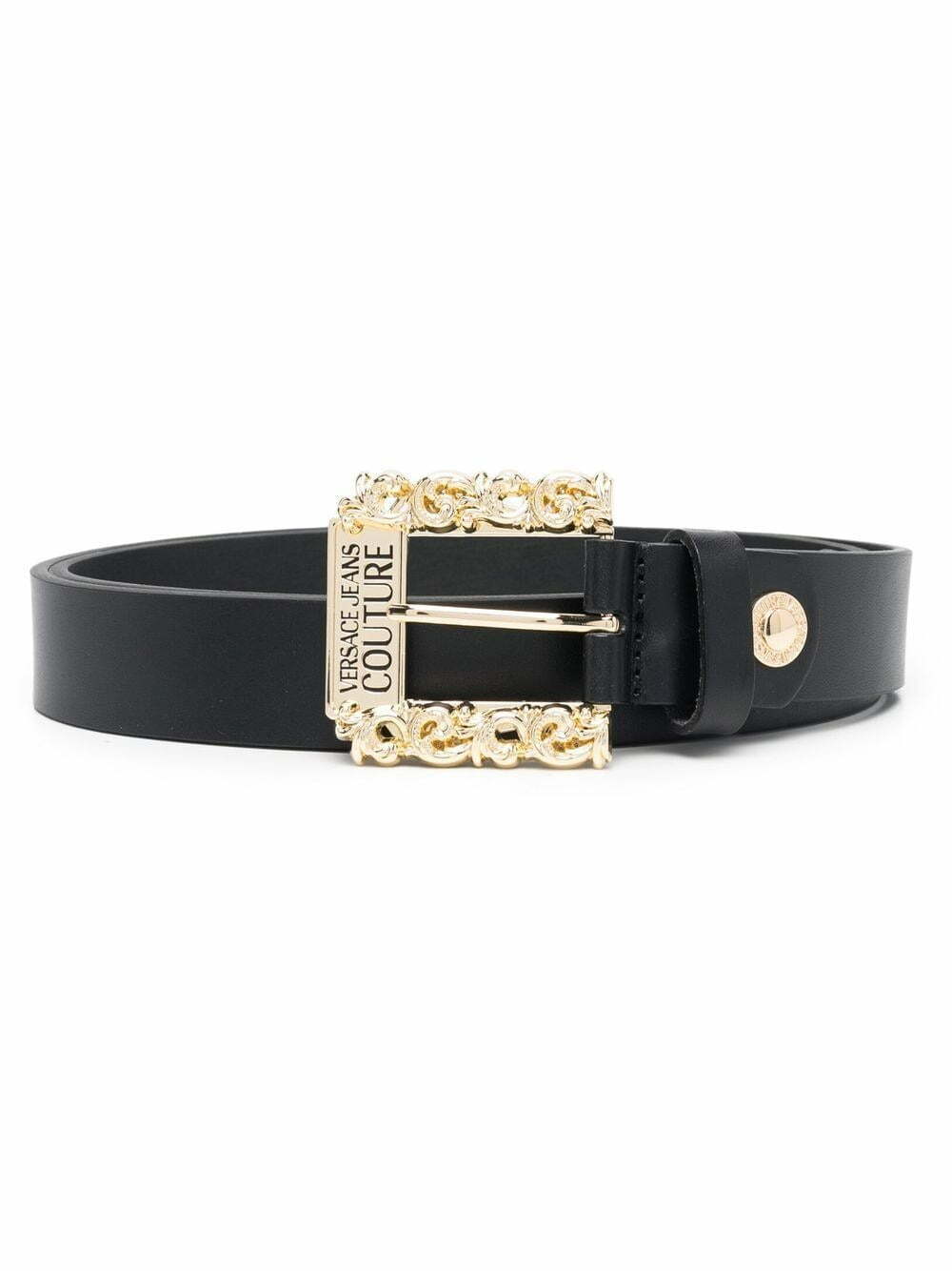 Versace decorative-buckle leather belt