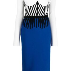 Alexander McQueen  off-shoulder long-sleeve midi dress