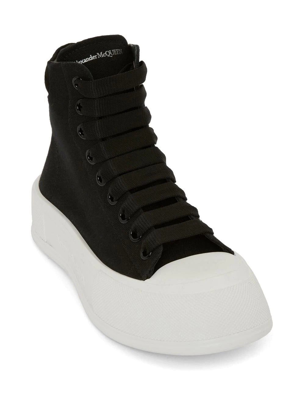 Alexander McQueen Deck Plimsoll high-top sneakers - Image 2