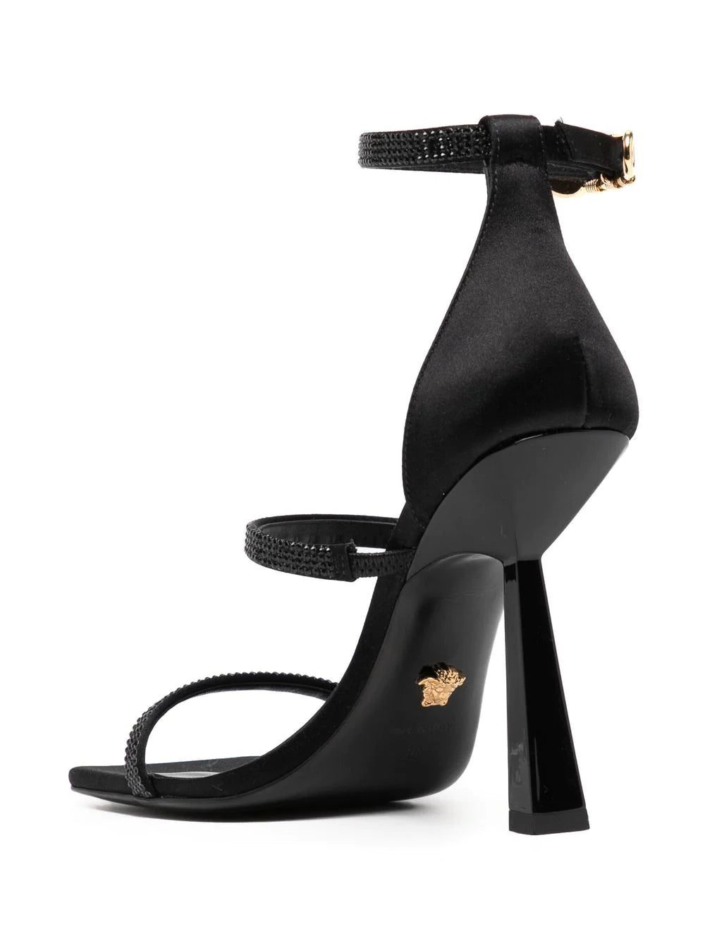 Versace Crystal Safety Pin 95mm sandals - Image 3