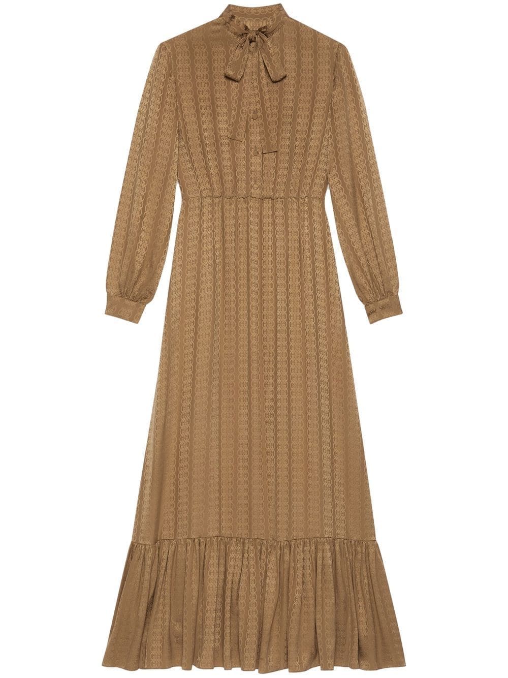 Gucci GG-jacquard silk maxi dress