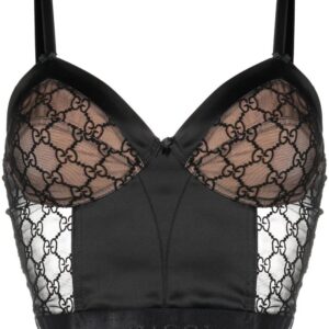 Gucci  GG tulle corset top