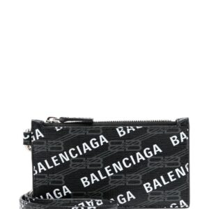 Balenciaga  logo-print coin pouch