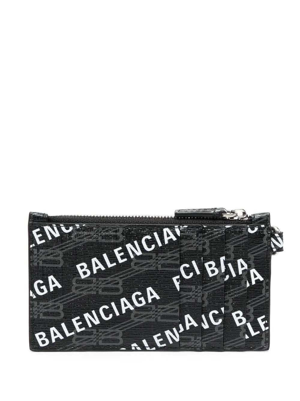 Balenciaga logo-print coin pouch - Image 2