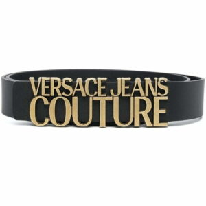 Versace logo-plaque detail belt