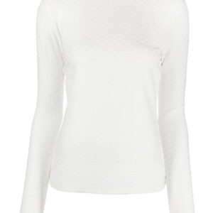 Karl Lagerfeld textured long-sleeve top