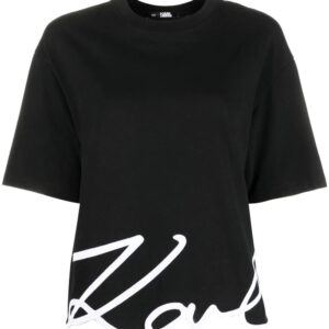 Karl Lagerfeld  Signature-hem T-shirt