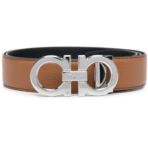 Ferragamo Gancini-buckle leather belt