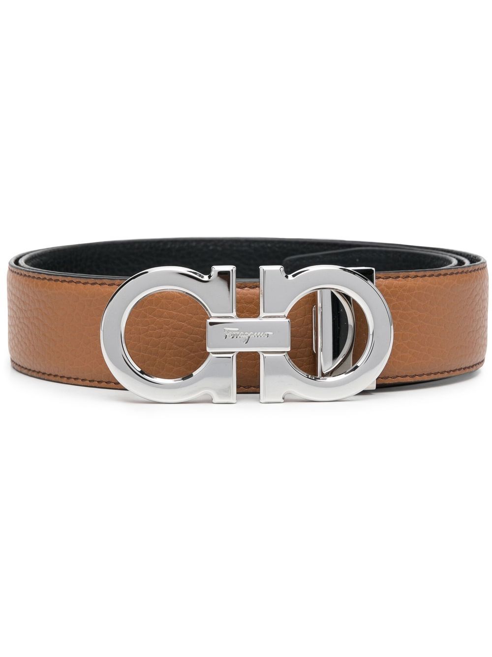 Ferragamo Gancini-buckle leather belt