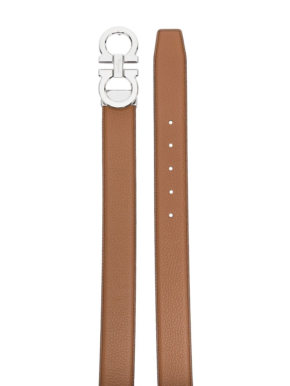 Ferragamo Gancini-buckle leather belt - Image 2