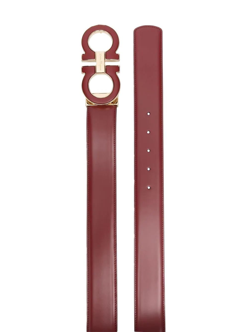 Ferragamo Gancini-buckle leather belt - Image 2