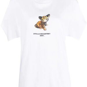 Stella McCartney  Tiger-print cotton T-shirt