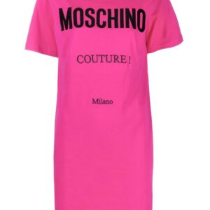 Moschino logo-print T-shirt dress