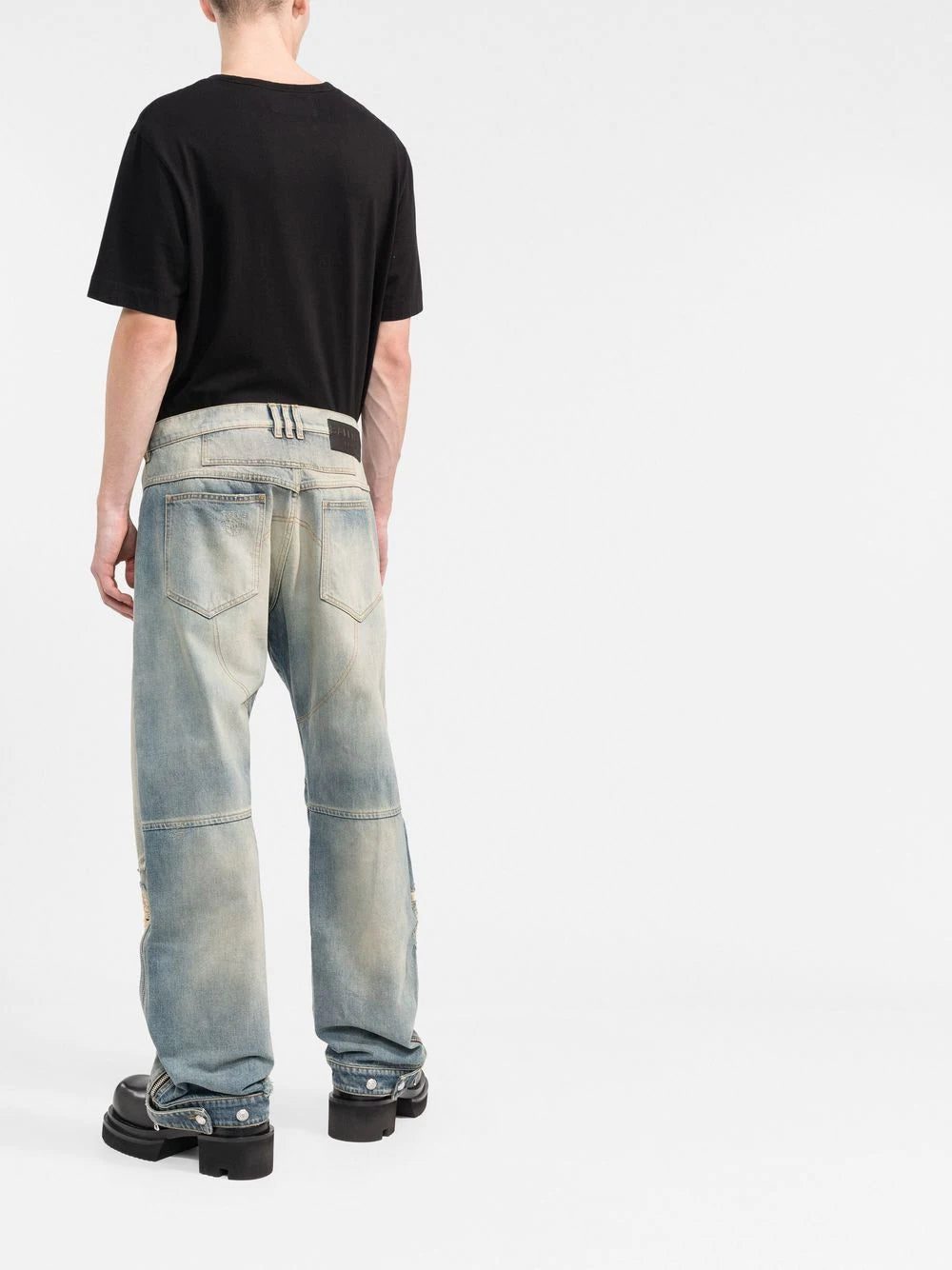 Balmain distressed wide-leg jeans - Image 4