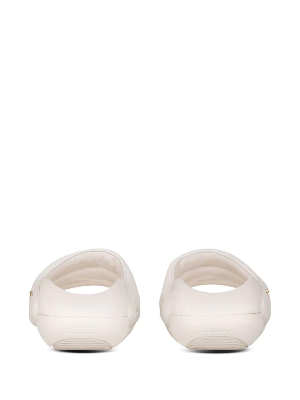 Balmain B-IT quilted platform slides - Image 3