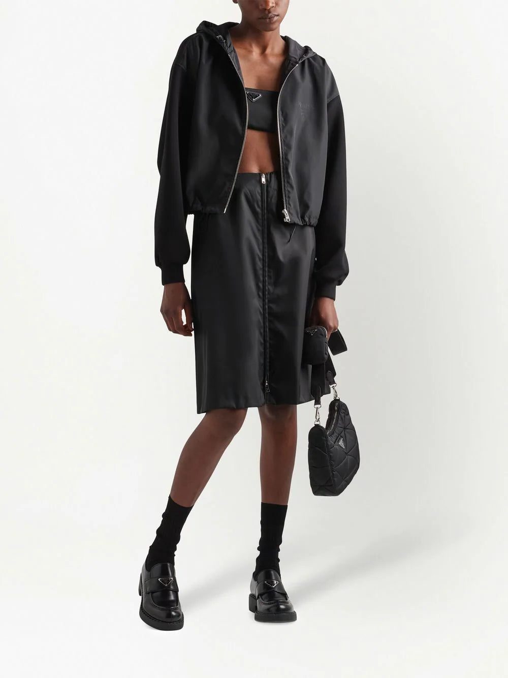 Prada Re-Nylon hooded jacket - Image 2