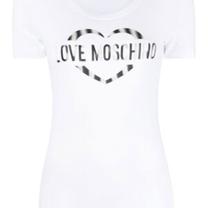 Love Moschino logo-print round-neck T-shirt