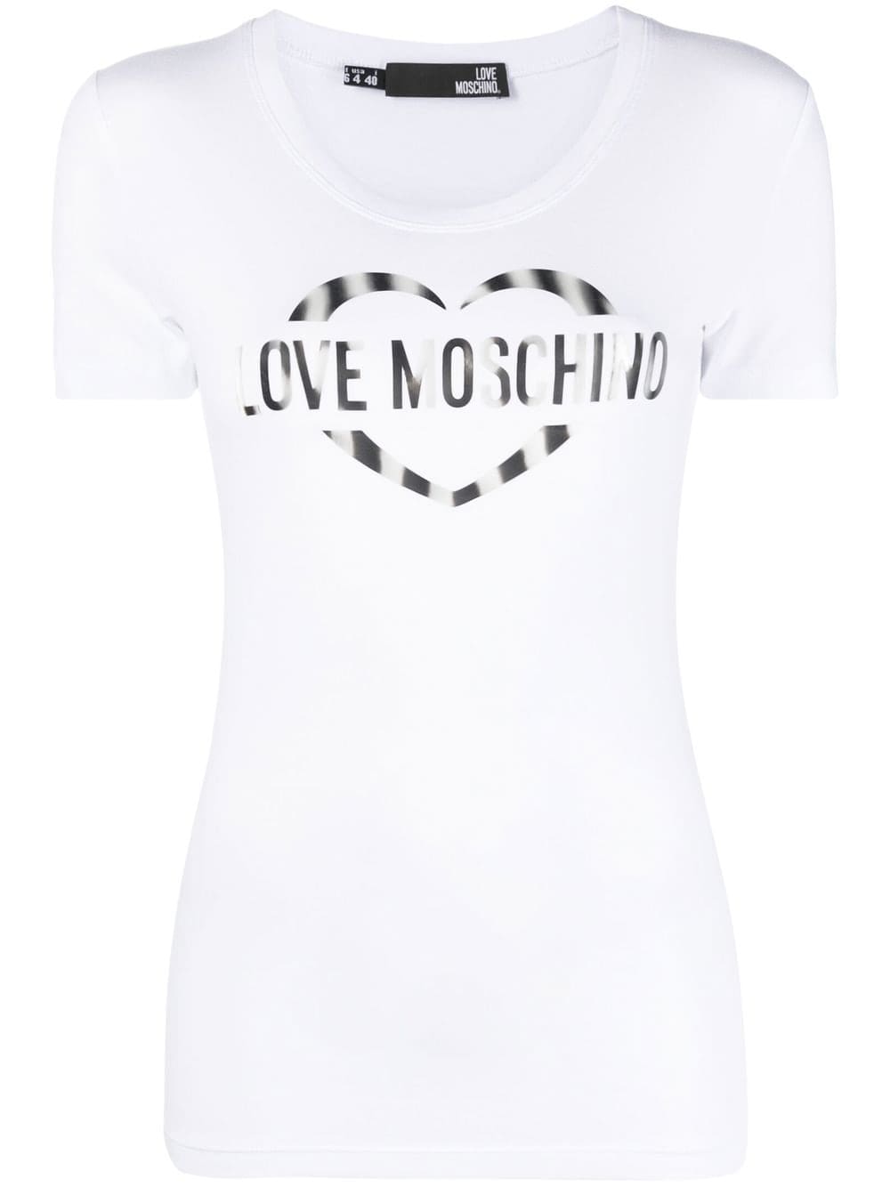 Love Moschino logo-print round-neck T-shirt
