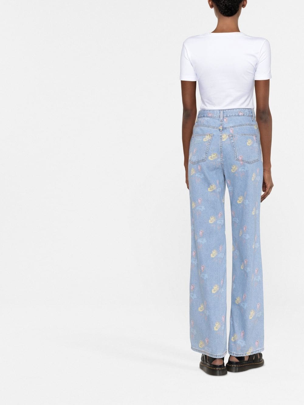 Love Moschino logo-print round-neck T-shirt - Image 4