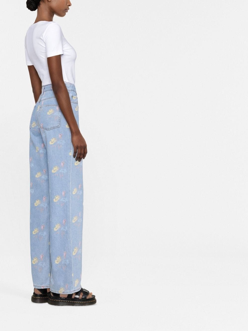 Love Moschino logo-print round-neck T-shirt - Image 3