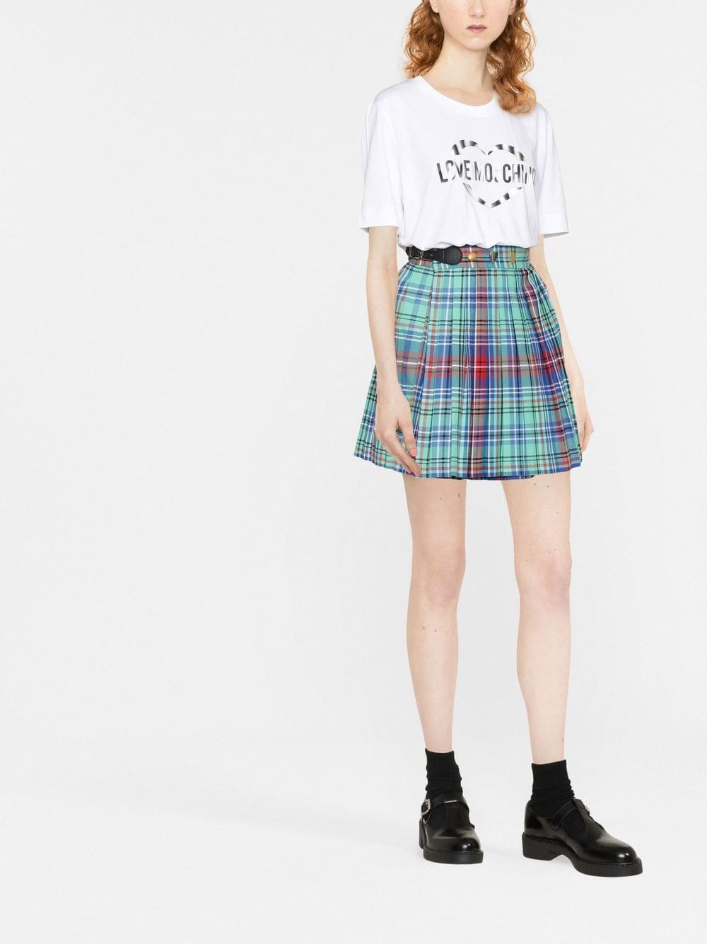 Love Moschino logo-print round-neck T-shirt - Image 2