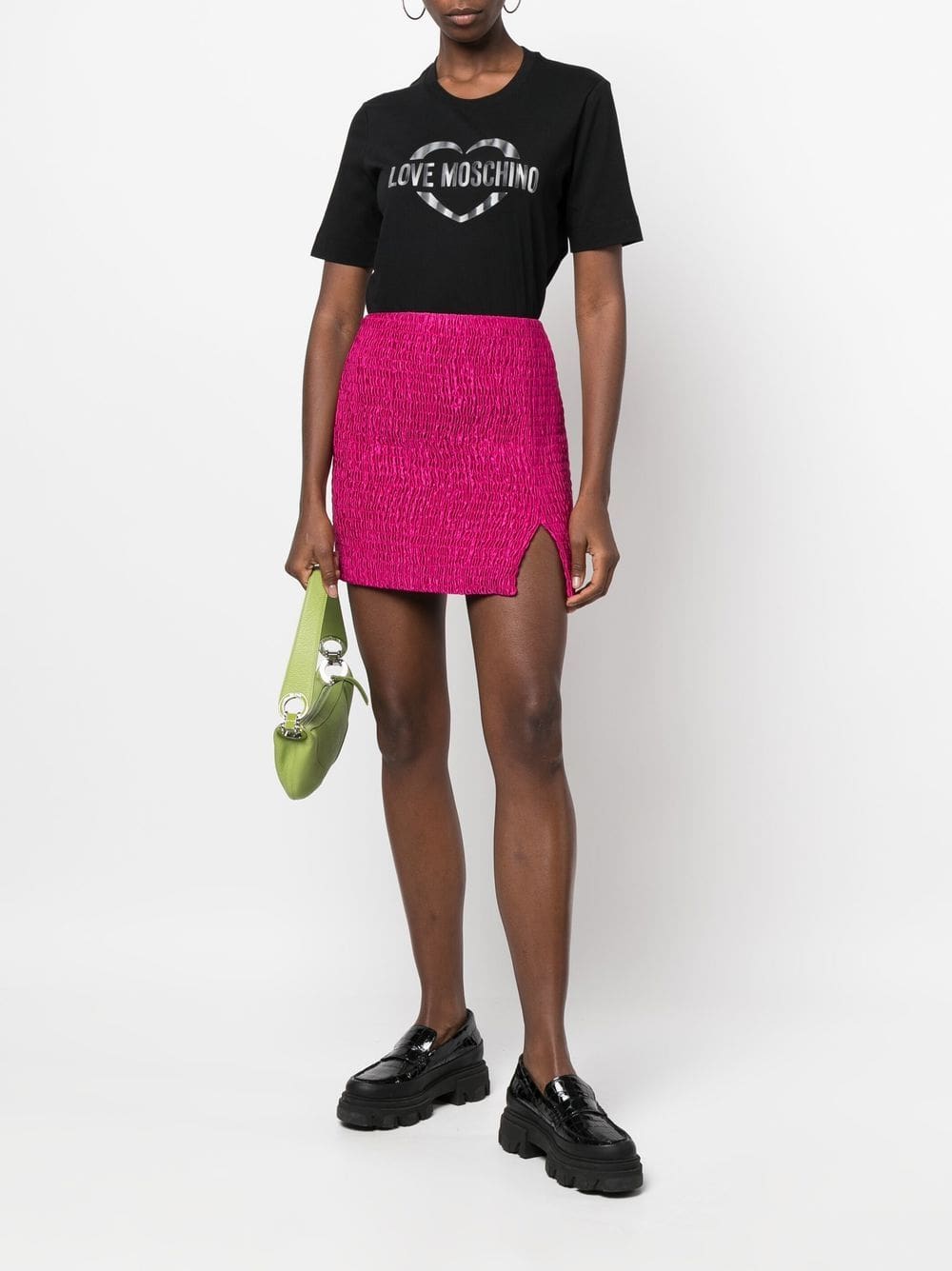 Love Moschino logo-print short-sleeve T-shirt - Image 2