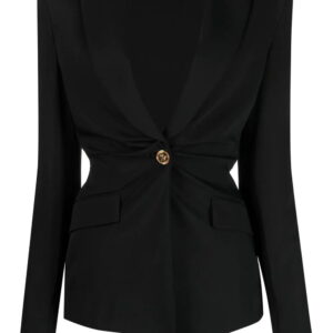 Versace  single-breasted silk-blend blazer