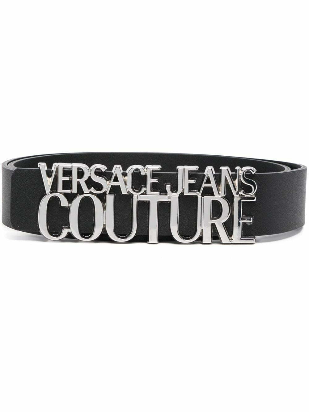 Versace logo lettering belt