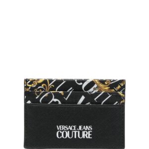 Versace Jeans Couture logo-print leather cardholder