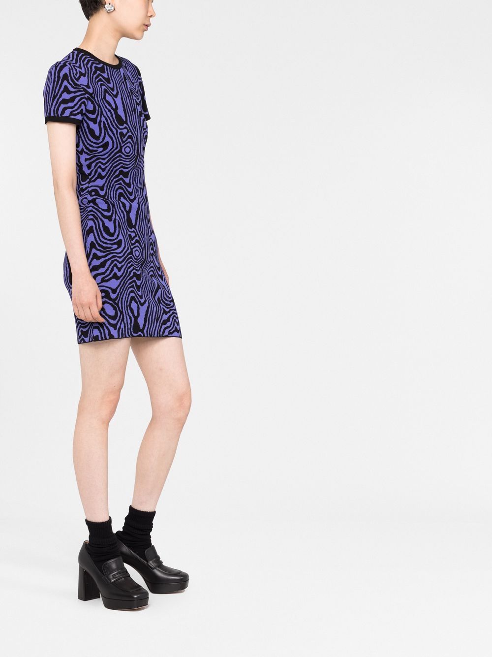 Moschino swirl-pattern knitted minidress - Image 4