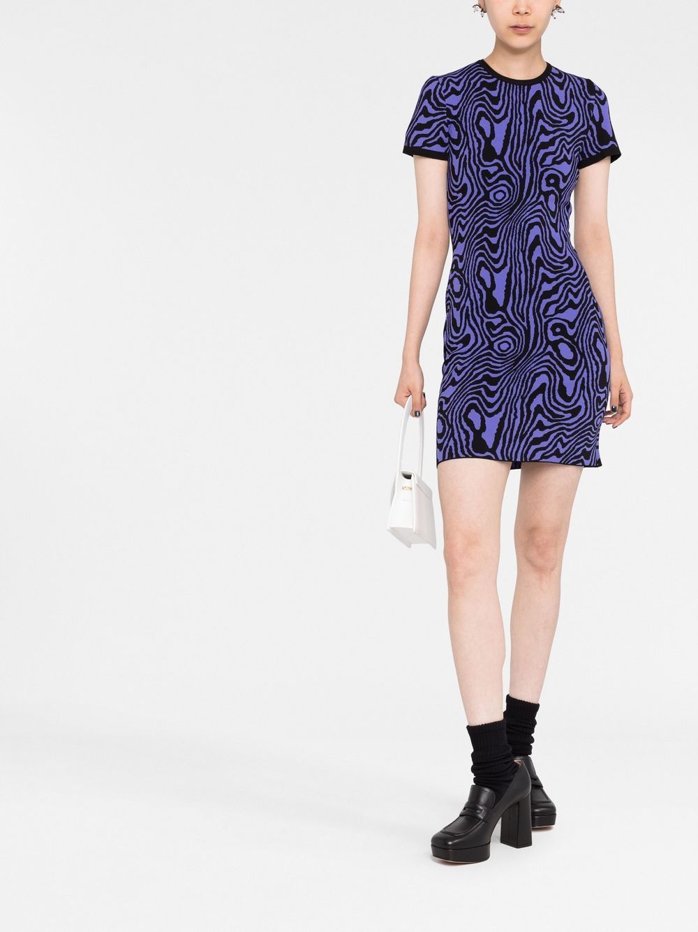 Moschino swirl-pattern knitted minidress - Image 6