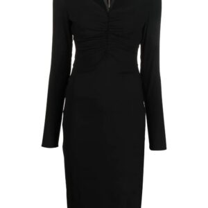 Versace  Medusa Head ruched midi dress