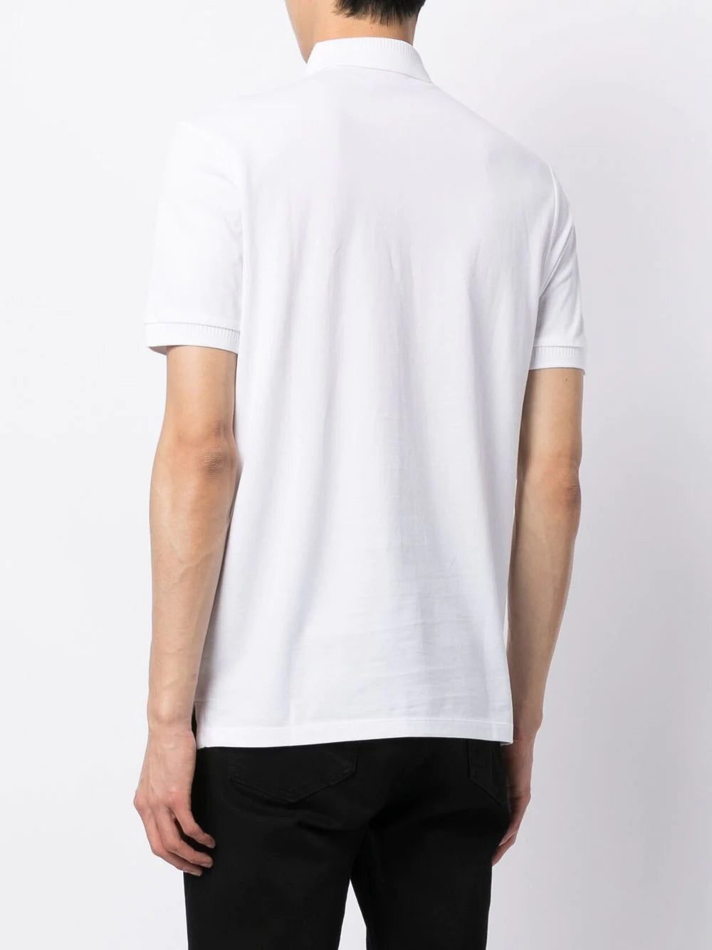 Hugo logo-patch cotton polo shirt - Image 4