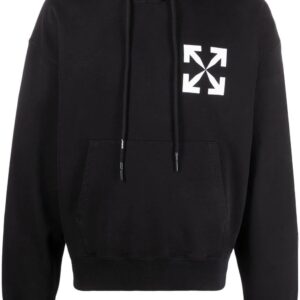 Off-White  Arrows logo-print cotton hoodie
