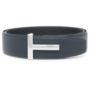 Tom Ford logo-plaque leather belt