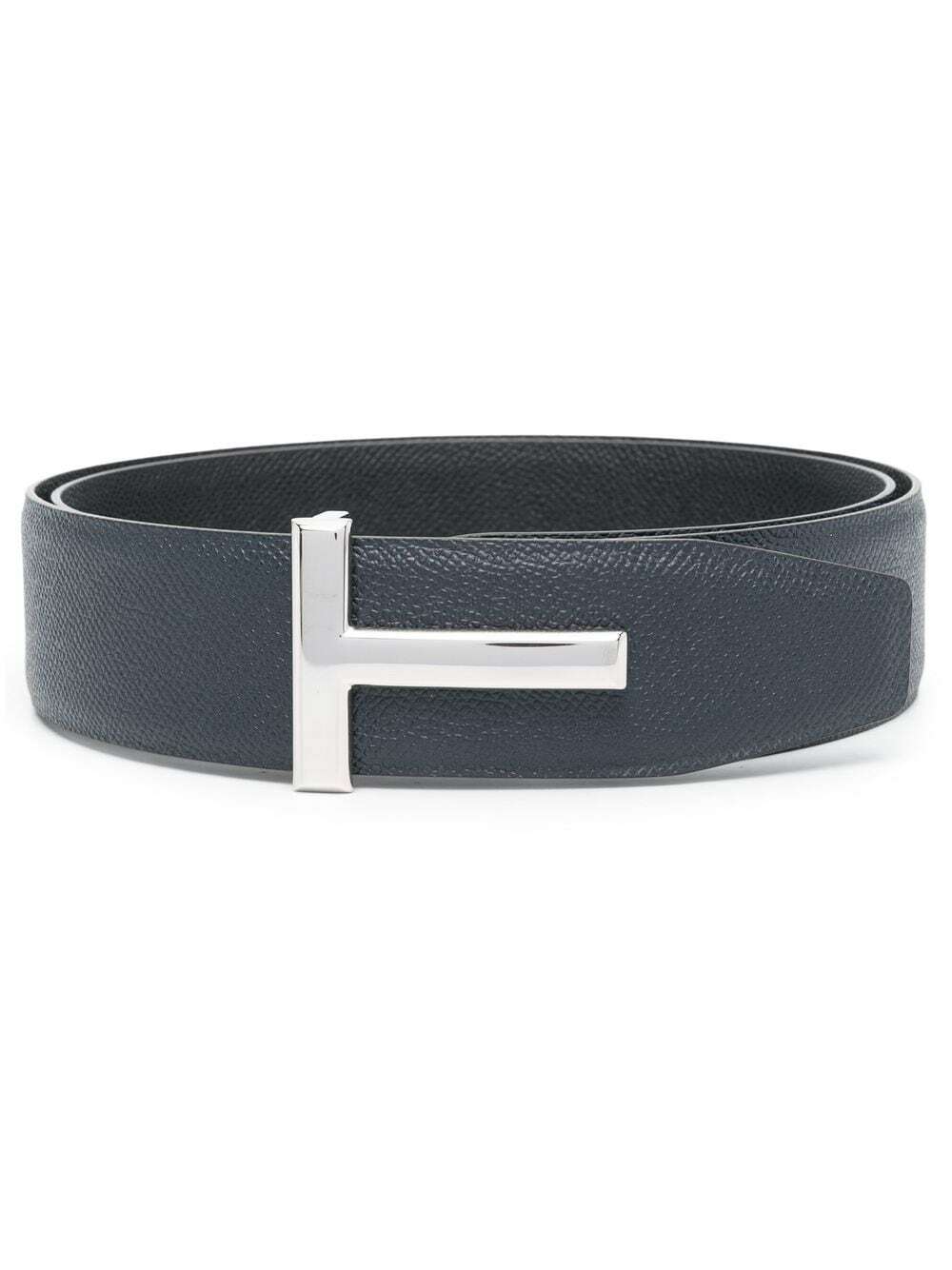 Tom Ford logo-plaque leather belt